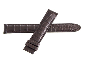Montblanc Men's 18mm x 17mm Brown Alligator Leather Watch Band Strap FVB