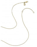 MICHAEL KORS Crystal Pave Matchstick Gold Tone Charm Necklace MKJ3518