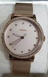 Fossil Ale Neely Three-hand Pastel Pink Stainless Steel 34mm Womens Watch ES4364