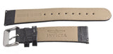 Invicta Womens 20mm x 18mm Black Patent Leather Silver Buckle Watch Band