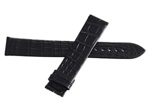 Montblanc Men's 19mm x 17mm Black Alligator Leather Watch Band FWE