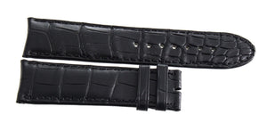 Montblanc 22mm x 20mm Black Alligator Leather Watch Band Strap FTE