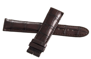 Montblanc Men's 19mm x 17mm Brown Alligator Leather Watch Band Strap FSK