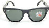 Ray Ban Folding Wayfarer RB4105 601/50 Black/Polarized Gray 54mm Sunglasses