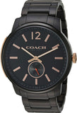 Coach 14602080 Bleecker Black Dial Black IP Stainless Steel Men's Watch
