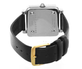 Marc Jacobs MJ1436 Silver Dial Black Leather Band Watch