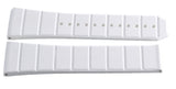 Omega Men's 25mm x 20mm White Rubber Watch Band Strap