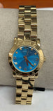 Marc Jacobs Women's Amy Mini Blue Dial Gold-tone Ladies Watch MBM3304