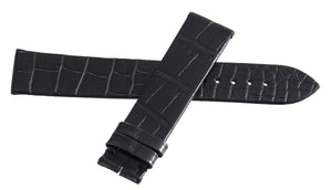 Montblanc Men's 19mm x 17mm Black Alligator Leather Watch Band FSH