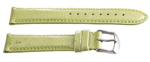 NEW Michele Womens 18mm x 16mm Green Patent Leather Watch
