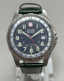 Wenger Men's Swiss Military Battalion Leather Strap Watch 72198