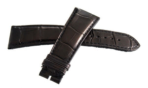 Bvlgari Men's 24mm x 18mm Black Leather Watch Band 100154497(M)