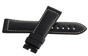 Genuine Graham 22mm x 20mm Black Genuine Leather Watch Band