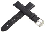 NEW Michele 18mm Womens Black Leather Watch Band Strap MS18AA320001