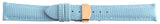 Aqua Ice 18mm Womens Light Blue Leather Watch Band Strap Rose Gold Tone Buckle