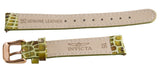 Invicta Womens 16mm x 14mm Green Alligator Leather Watch Rose Gold Buckle Band