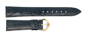 Raymond Weil 17mm x 14mm Black Alligator Leather Watch Strap Band