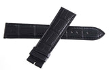 Pequignet 20mm x 18mm Black Alligator Leather Watch Band Strap