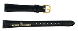 Revue Thommen 13mm Women's Black Leather Gold Buckle Watch Band