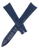 Ulysse Nardin 16mm x 12mm Dark Navy Blue Leather Women's Watch Band Strap