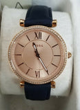 Fossil Womens Carlie - ES4485 Blue Leather Strap Watch