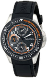 Nautica N13685G NSR 200 Black Dial Silicone Strap Multifunction Men's Watch