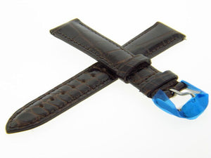BRAND NEW Genuine Michele 18mm Dark Brown Alligator Watch Band Strap