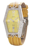 Aqua Master Lil' Kim Women's Yellow Leather Diamond Watch LK001D 0222