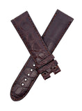 Montblanc Men's 21mm x 20mm Dark Brown Alligator Leather Watch Band Strap FUH
