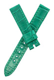 Bvlgari Women's 13mm x 13mm Green Leather Watch Band