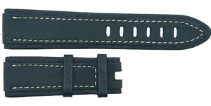 Montblanc 22mm x 20mm Canvas Silver Men's Watch Band Strap FSH