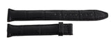 LOCMAN WOMEN'S 18mm x 14mm Black Alligator Watch Band Strap