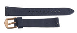 Fossil Women's 16mm Navy Blue Leather Gold Buckle Watch Band Strap