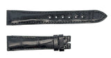 Gucci 16mm x  14mm Black Alligator Leather Watch Band Strap BB0233
