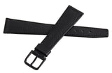 Revue Thommen 20mm Black Leather Black Buckle Watch Band Strap