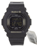 Casio Baby-G  Women's Black Digital Dial Resing  Black Band Watch BG5605SA-1