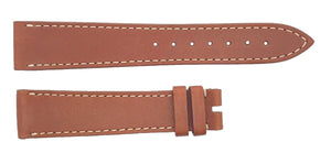 Chopard 19mm x 16mm Brown Genuine Leather Men's Watch Band Strap