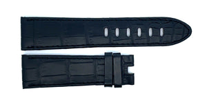Montblanc Men's 22mm x 20mm Black Alligator Leather Watch Band Strap FRB