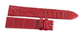 Genuine Chopard 18mm x 16mm Shiny Red Alligator Watch Band 105