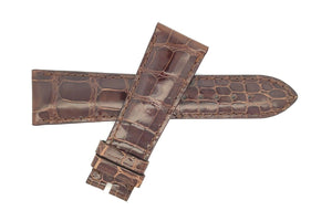 Chopard 22mm x 18mm Brown Glossy Alligator Watch Band Strap B0208-0297