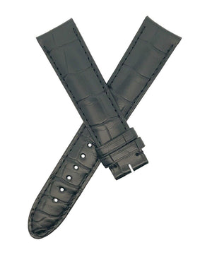 Montblanc Men's 19mm x 17mm Black Alligator Leather Watch Band FWB