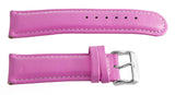 Invicta 24mm Pink Genuine Leather Watch Band Strap Silver Buckle