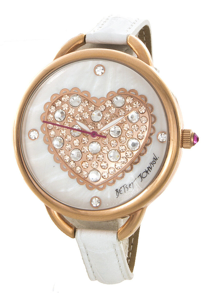 Betsey Johnson white watches for online women