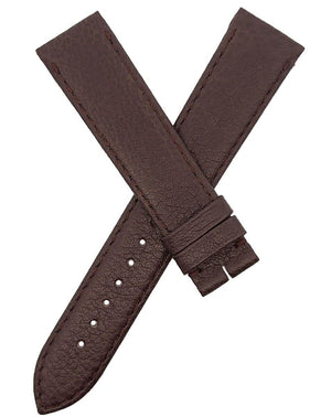 Montblanc 19mm x 17mm Brown Leather Men's Watch Band Strap FSK