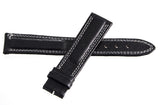 Revue Thommen 18mm x 16mm Black Leather Watch Band Strap NOS