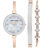Anne Klein Women's AK/3352 Swarovski Crystal Accented Bangle Watch and Bracelet
