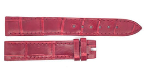 Genuine Chopard 15mm x 14mm Red Alligator Leather Watch Band Strap B0212-0058