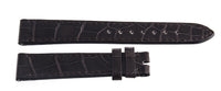 Ebel 16mm x 14mm  Dark Brown Alligator Shiny Leather Watch Band Strap BJ7T