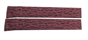 Gerald Genta 18mm x 16mm Magenta Leather Watch Band Strap