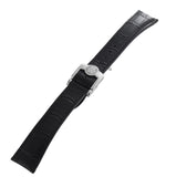 Raymond Weil Men's 20mm x 16mm Black Leather Silver Buckle Watch Band V3.15